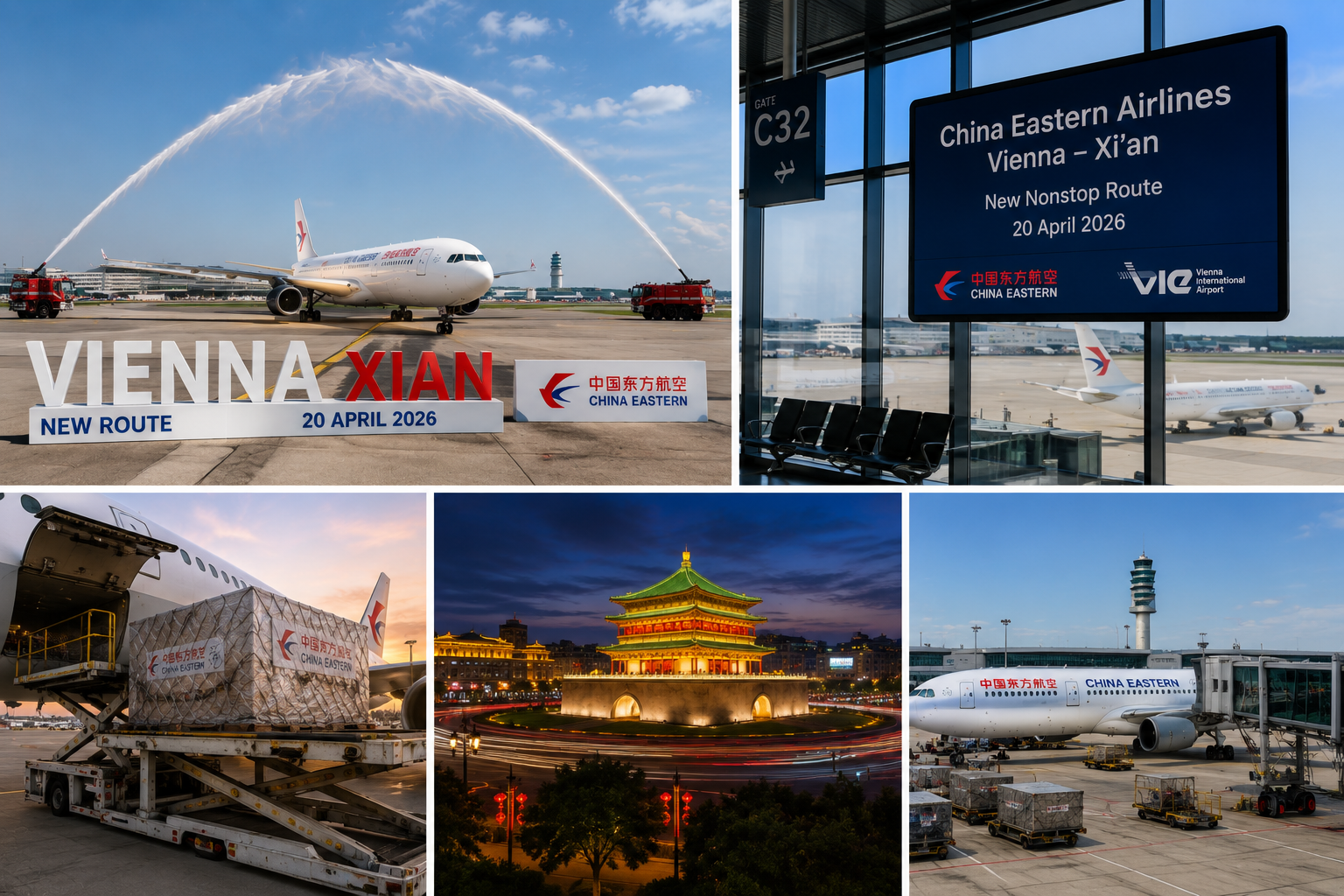 China Eastern Airlines lanceert rechtstreekse vluchten tussen We 